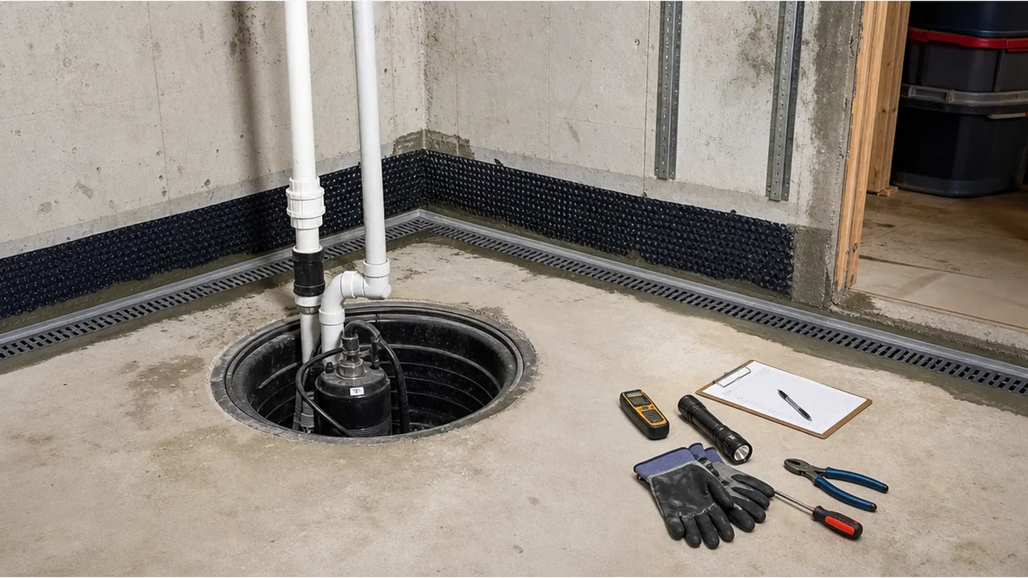 Residential basement waterproofing project detail for homeowner quote planning